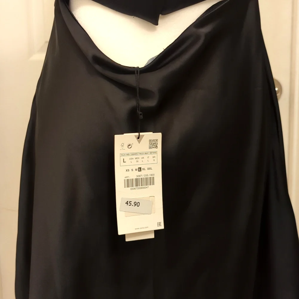 Open Back Satin Mini Dress - Picture 4 of 6